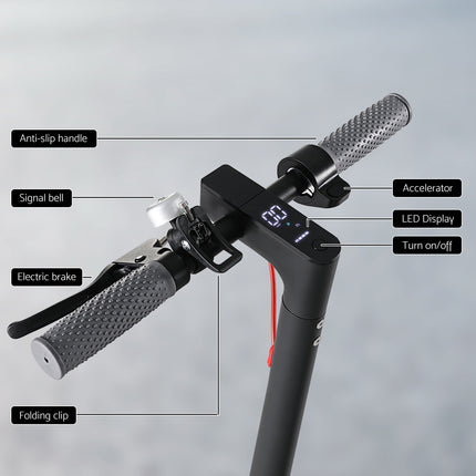 Electric Scooter 500W 25KM/H Folding Portable Riding For Adults Commuter Black.