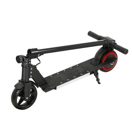 Electric Scooter 130W 16KM/H LED Light Folding Portable Riding Commuter Black.