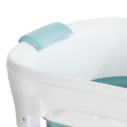 Weisshorn Foldable Bathtub Portable Folding Water Spa with Cover Plate 136x62cm.