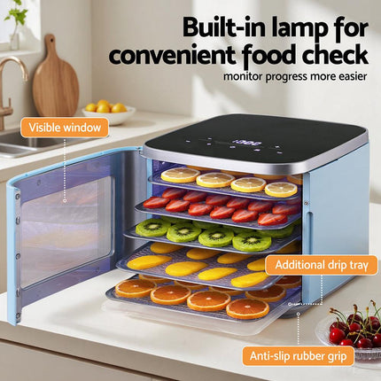 Devanti 5 Trays Food Dehydrator Mini Fruit Dryer 500W.