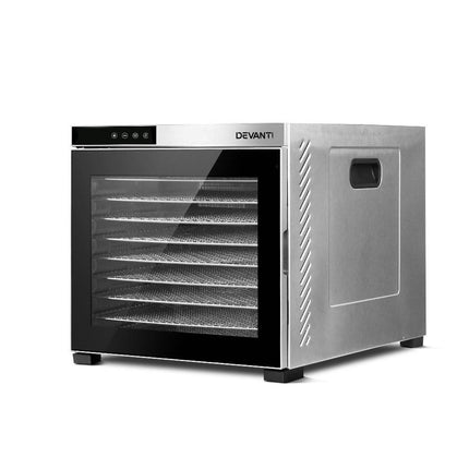 Devanti 10 Trays Food Dehydrator Stainless Steel Tray.