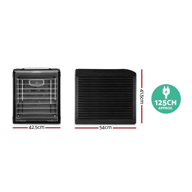 Devanti 9 Trays Food Dehydrator Stainless Steel Tray.