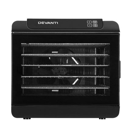 Devanti 6 Trays Food Dehydrator Stainless Steel Tray.