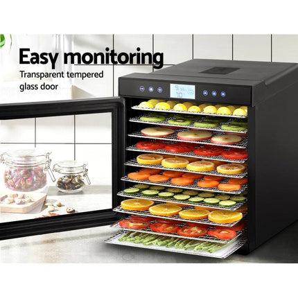 Devanti 10 Trays Food Dehydrator Stainless Steel Tray.