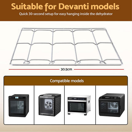 Devanti 304 Stainless Steel Hanging Rack Accessory for Food Dehydrator.