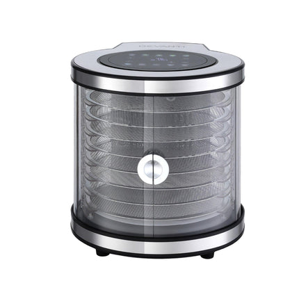 Devanti 8 Trays Food Dehydrator Stainless Steel Auto-Rotate 10 Programs 700W.