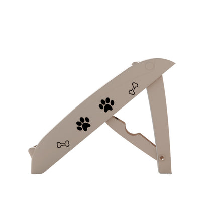 i.Pet Dog Ramp Steps For Bed Sofa Car Pet Stairs Ladder Portable Foldable Beige.