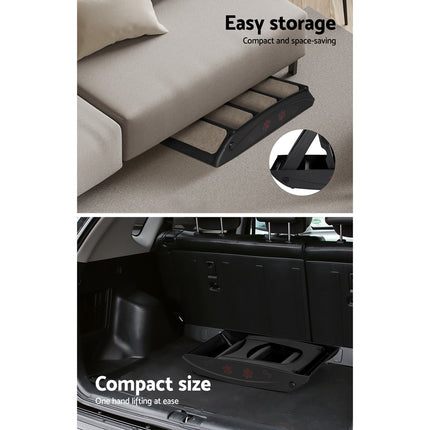 i.Pet Dog Ramp Steps For Bed Sofa Car Pet Stairs Ladder Portable Foldable Black.