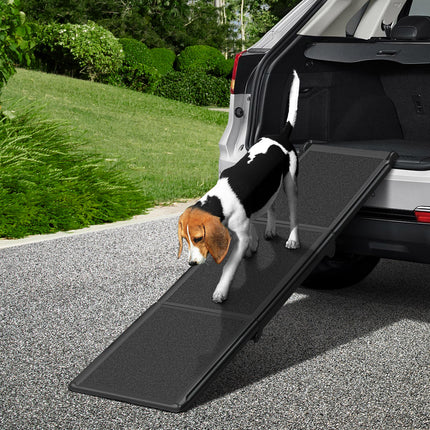 i.Pet Dog Ramp Pet Stairs Steps Car Travel SUV Ladder Foldable Portable Adjustable.