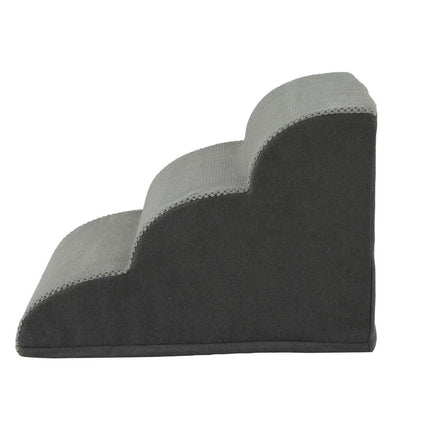 i.Pet Dog Ramp Steps Foam 3 Tier Pet Stairs For Bed Sofa Car Portable Indoor.