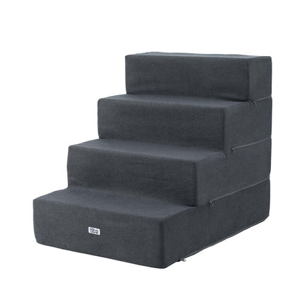 i.Pet Dog Ramp Foam Dog Cover Stairs Portable Cat Ladder For Sofa Bed 4 Steps.