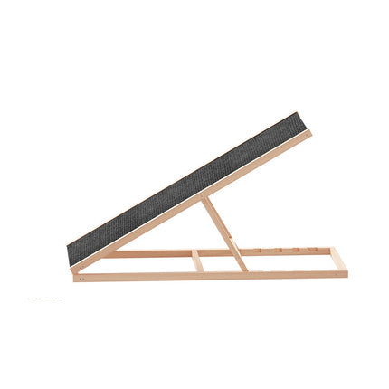 i.Pet Dog Ramp 100cm Adjustable Height Wooden Steps Stairs For Bed Sofa Car Foldable.