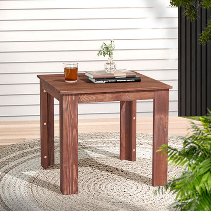 Gardeon Coffee Side Table Wooden Desk Outdoor Furniture Camping Garden Brown.