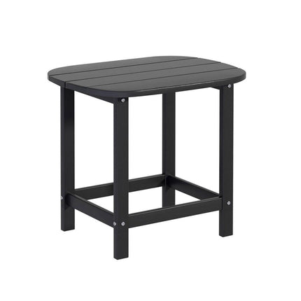 Gardeon Outdoor Coffee Side Table HDPE Desk Patio Furniture Camping Garden Black.