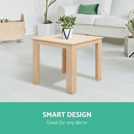Gardeon Coffee Side Table Wooden Desk Outdoor Furniture Camping Garden Natural.