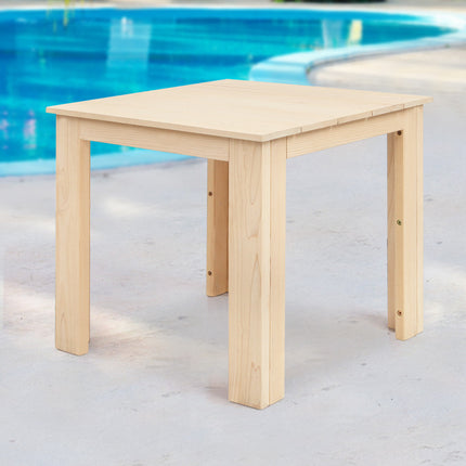 Gardeon Coffee Side Table Wooden Desk Outdoor Furniture Camping Garden Natural.