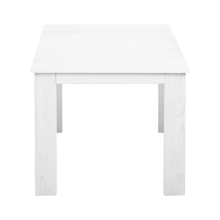 Gardeon Coffee Side Table Wooden Desk Outdoor Furniture Camping Garden White.