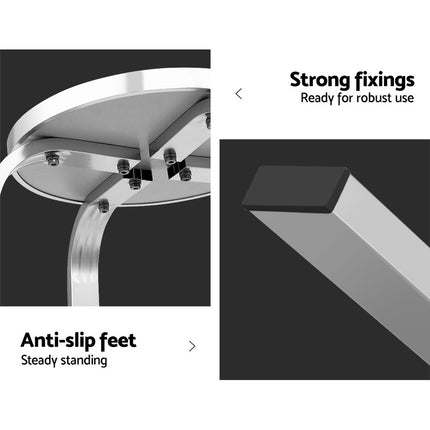 Gardeon 2x Outdoor Bar Stools Aluminum.