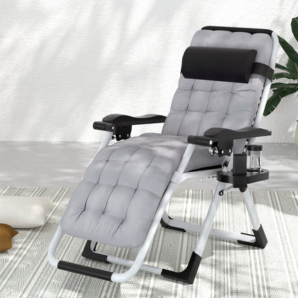 Gardeon Sun Lounge Folding Lounger Camping Zero Gravity Chair Outdoor Furniture.