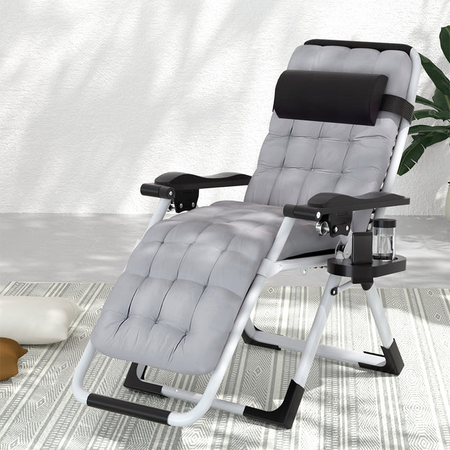 Gardeon Sun Lounge Folding Lounger Camping Zero Gravity Chair Outdoor Furniture.