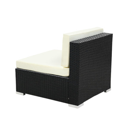 2PC Gardeon Outdoor Furniture Sofa Set Wicker Rattan Garden Lounge Chair Setting.