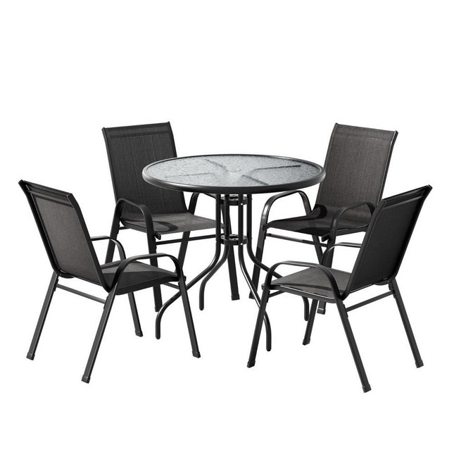 Gardeon Outdoor Dining Set Table and Chairs Patio Garden Furniture Bistro Set.
