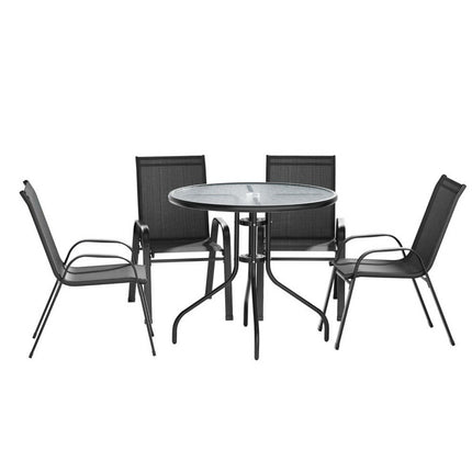 Gardeon Outdoor Dining Set Table and Chairs Patio Garden Furniture Bistro Set.