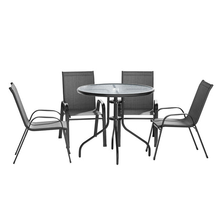 Gardeon Outdoor Dining Set Table and Chairs Patio Garden Furniture Bistro Set.