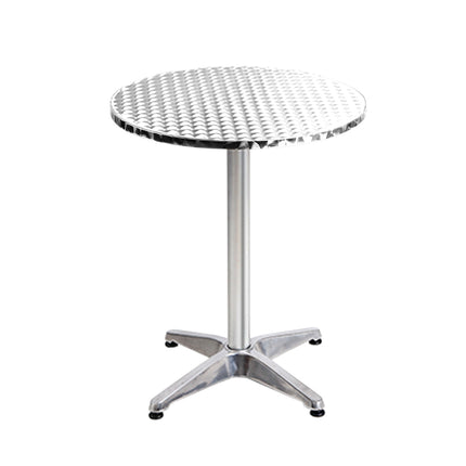 Gardeon Set of 2 Outdoor Bar Table Aluminium Round 70/110CM.