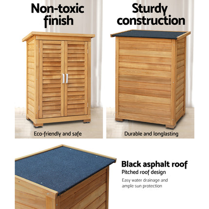 Gardeon Portable Wooden Garden Storage Cabinet.