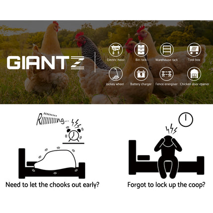 Giantz Automatic Chicken Coop Door Opener.