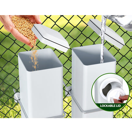 Giantz Chicken Feeder 4L Water Dispenser Automatic Waterer.