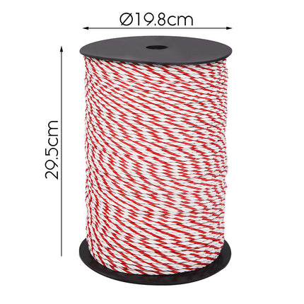 Giantz Electric Fence Poly Rope 2x 500M.