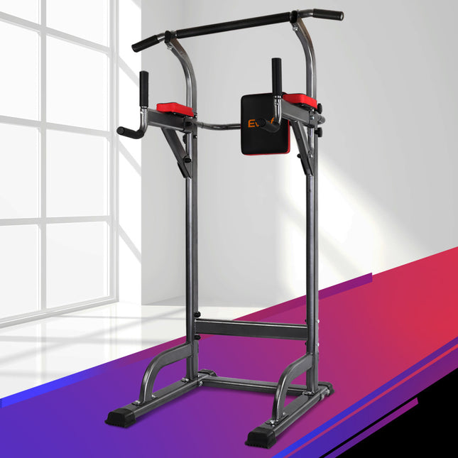 Everfit Weight Bench Chin Up Tower Bench Press Home Gym Wokout 200kg Capacity.