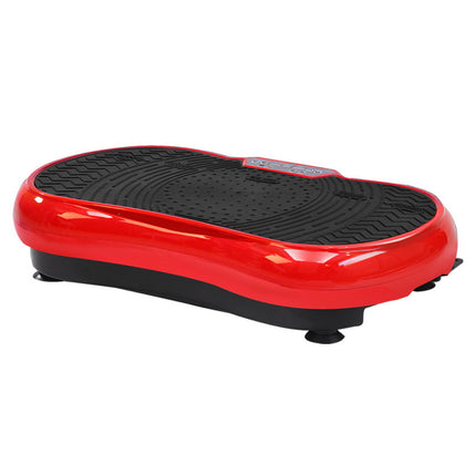 Everfit Vibration Machine Platform Vibrator Resistance Rope Home Fitness Red.