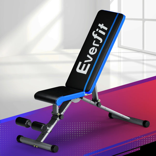 Everfit Weight Bench Adjustable FID Bench Press Home Gym 330kg Capacity.