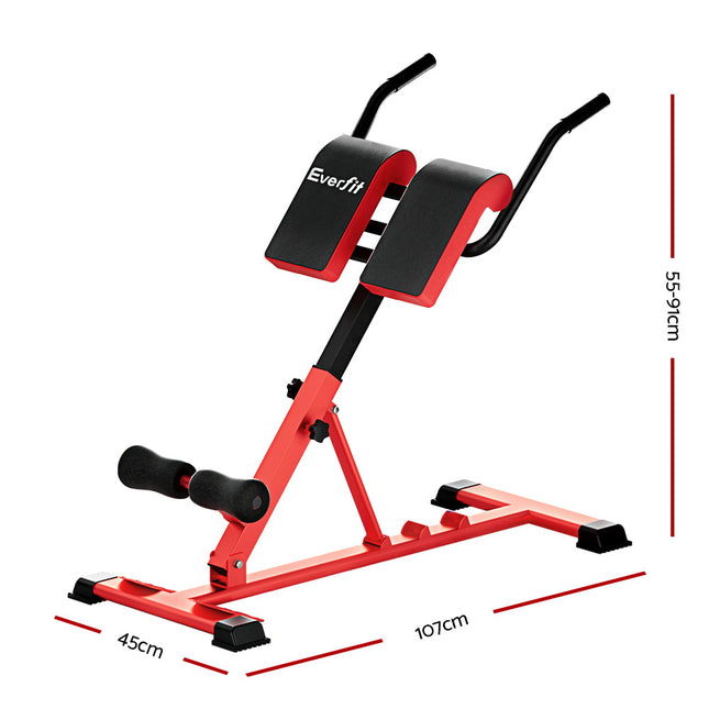 Everfit Weight Bench Adjustable Roman Chair 10 in 1 Home Gym Fitness 200kg.