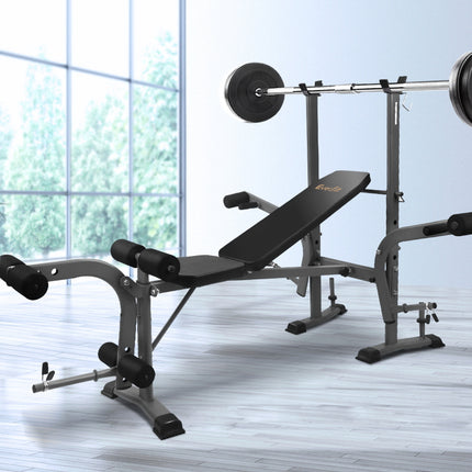 Everfit Weight Bench 8 in 1 Bench Press Adjustable Home Gym Station 200kg.