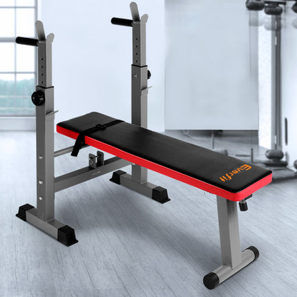 Everfit Weight Bench Squat Rack Bench Press Home Gym Equipment 200kg.