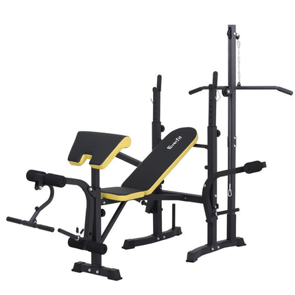 Everfit  Weight Bench 14in1 Press Multi-Station Fitness Home Gym Equipment.