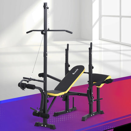 Everfit  Weight Bench 14in1 Press Multi-Station Fitness Home Gym Equipment.