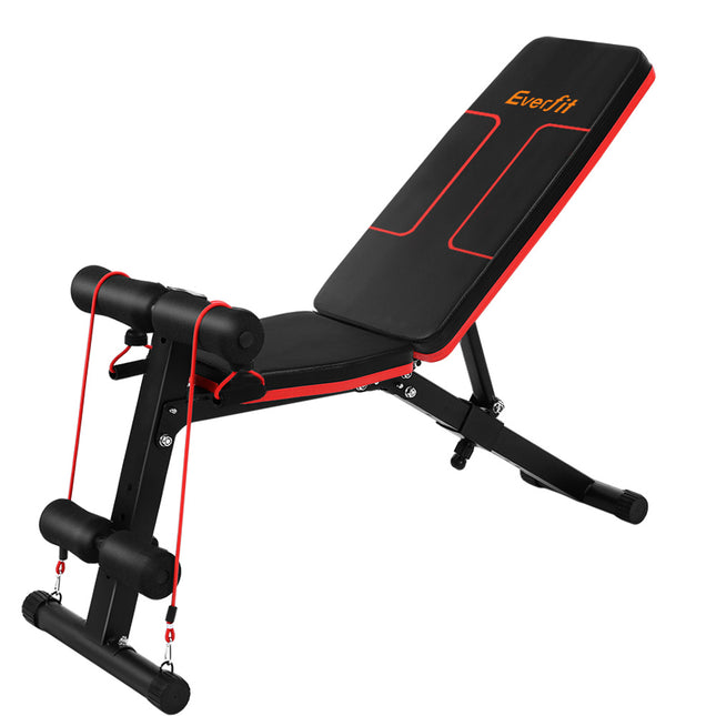 Everfit Weight Bench Adjustable FID Bench Press Home Gym 150kg Capacity.