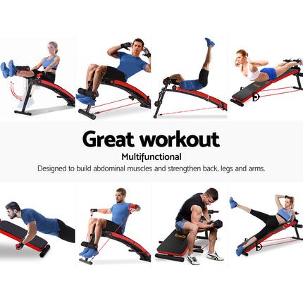 Everfit Weight Bench Sit Up Bench Press Foldable Home Gym Equipment.