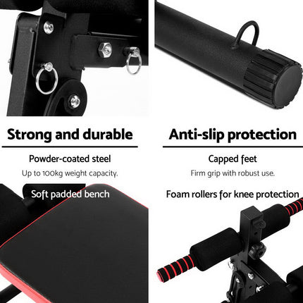 Everfit Weight Bench Sit Up Bench Press Foldable Home Gym Equipment.