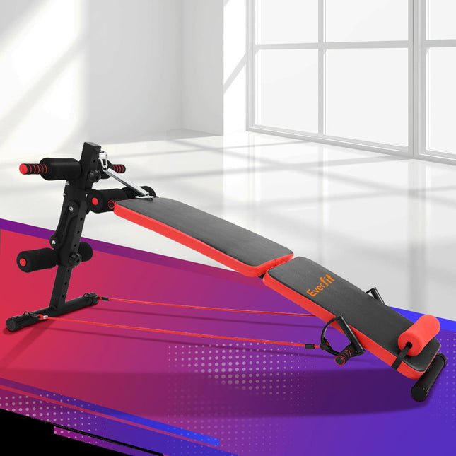 Everfit Weight Bench Sit Up Bench Press Foldable Home Gym Equipment.