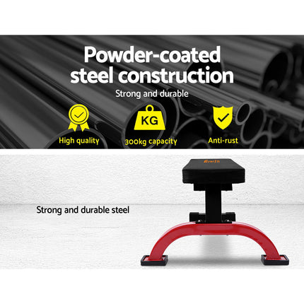 Everfit Weight Bench Adjustable FID Bench Press Home Gym 150kg Capacity.
