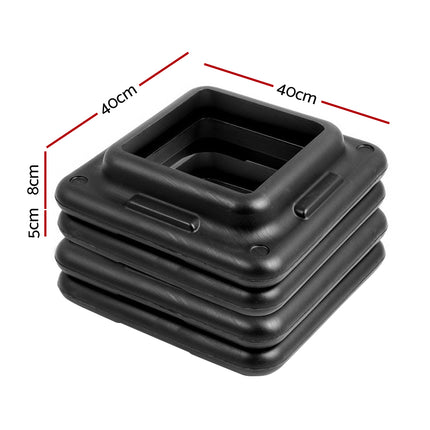 Everfit 4X Aerobic Step Riser Exercise Stepper Block Gym Home Fitness.