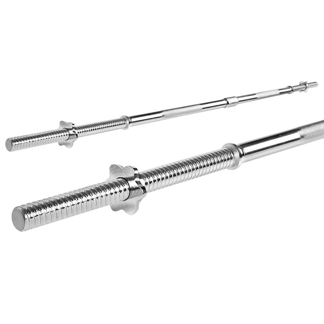 Everfit 168CM 5.5FT Barbell Bar Fitness Weight Plates Dumbbells Row.