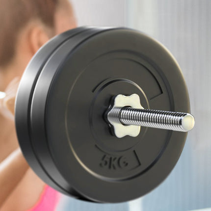 Everfit 28kg Barbell Set Weight Plates Bar Lifting Bench 168cm.