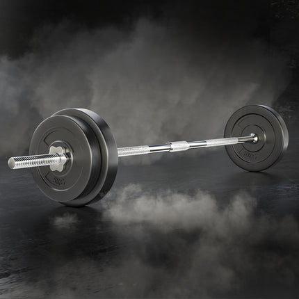 Everfit 38kg Barbell Set Weight Plates Bar Lifting Bench 168cm.